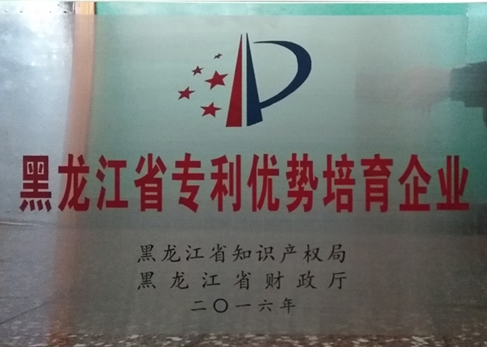 2016年黑龍江省zhuanli優勢培育企業